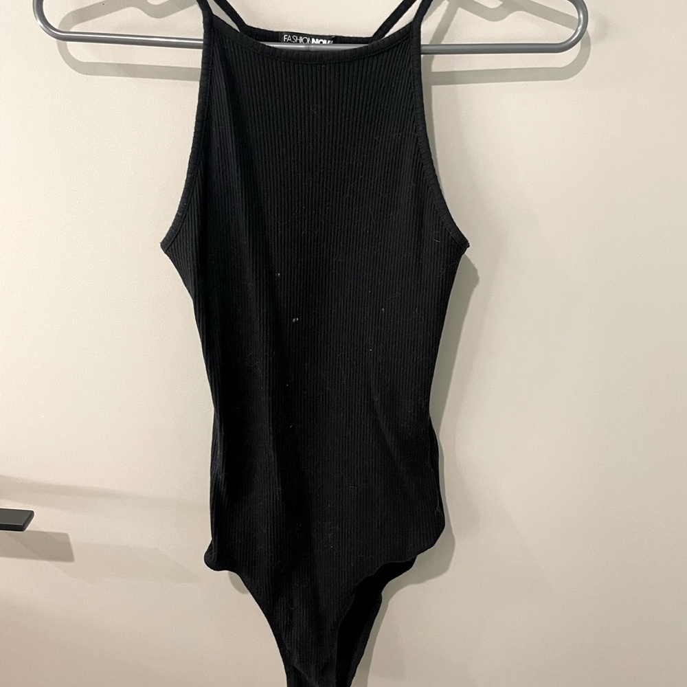 racer back rubbed bodysuit